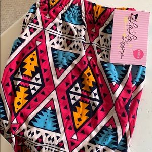Leggings - black pink blue orange